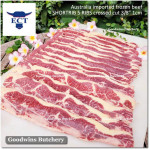 Beef rib SHORTRIB daging iga sapi frozen Australia GREENHAM crossed cuts for galbi bulgogi 3/8" 1cm (price/kg 11-12pcs)